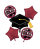 Congrats Grad Burgundy Balloon Bouquet