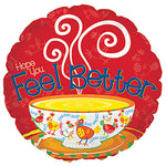 I Hope You Feel Better Chicken Soup 17″ Balloon