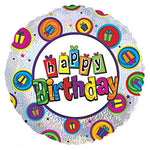 Happy Birthday Presents Dazzeloons 17″ Balloon