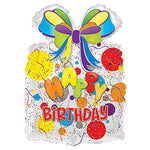 Birthday Gift W/ Balloons 26″ Balloon
