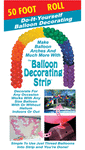 50' Balloon Deco Strip-Clear
