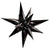 Black Starburst 26″ Balloon
