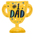 Father's Day #1 Dad Trophy 27″ Foil Balloon by Anagram from Instaballoons