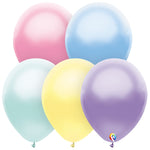 Pearl Pastel Assortment 12″ Latex Balloons (12 count)
