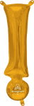 Gold Exclamation Mark ! Symbol 16″ Foil Balloon by Anagram from Instaballoons