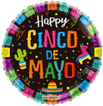 Happy Cinco De Mayo 18″ Foil Balloon by Convergram from Instaballoons