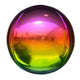 3D Sphere - Metallic Rainbow 14 inch