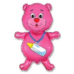Bottle Bear - Fuchsia 37″ Balloon