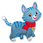 Lovely Cat - Blue 37″ Balloon
