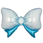Boy Polka Dot Blue Bow 38″ Balloon