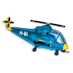 Helicopter - Blue 38″ Balloon