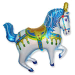 Carousel Horse - Blue 39″ Balloon