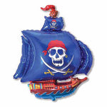 Pirate Ship - Blue 41″ Balloon
