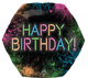 Let's Glow Crazy Neon Birthday 23″ Balloon