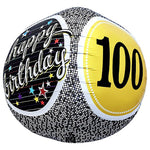 Sphere - 100th Birthday Milestone 17″ Balloon