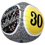 Sphere - 30th Birthday Milestone 17″ Balloon