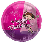 Birthday Ballerina Spotlight 18″ Balloon