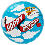 Birthday Plane Banner 18″ Balloon