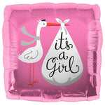 It's A Girl Stork 18″ Balloon