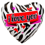 Zebra Love 18″ Balloon