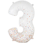 Number 3 - Sparkling Fizz Holographic White 34″ Balloon