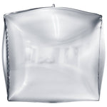 3D Cube - Metallic Silver 16″ Balloon