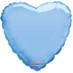 Pale Blue Macaron Heart Gellibean 18″ Foil Balloon by Convergram from Instaballoons