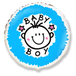 Baby Boy Face 18″ Balloon