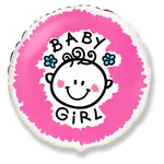 Baby Girl Face 18″ Balloon