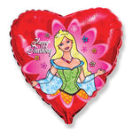 Birthday Princess Heart 18″ Balloon