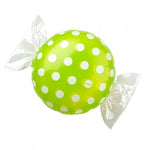 Candy W/ Wrapper Ends - Green W/ White Polka Dots 18″ Balloon