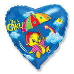 Girl Rainbow Duck 18″ Balloon