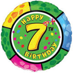 Happy Birthday - Seven 18″ Balloon