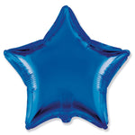 Star - Metallic Blue 18″ Balloon