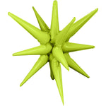 3D Star-burst All-in-one - Lime Green (air-fill Only) 22″ Balloon