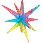 3D Star-burst All-in-one - Metallic Pastel Ombré (air-fill Only) 22″ Balloon