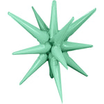 3D Star-burst All-in-one - Turquoise (air-fill Only) 22″ Balloon