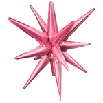 3D Star-burst All-in-one - Metallic Pink (air-fill Only) 27″ Balloon