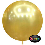 Bright Gold 32″ Gems Balloons (2 count)