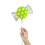 Handheld Candy - Green Polka Dots (air-fill Only) 4″ Balloon