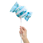 Handheld Candy - Light Blue/ White Stripes (air-fill Only) 4″ Balloon