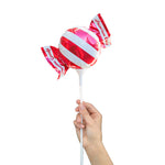 Handheld Candy - Red/ White Stripes (air-fill Only) 4″ Balloon