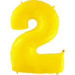 Number 2 - Yellow 40″ Balloon