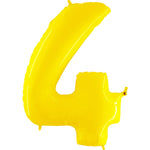 Number 4 - Yellow 40″ Balloon