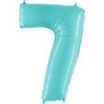 Number 7 - Light Blue 40″ Balloon