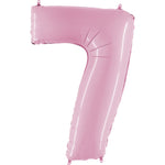 Number 7 - Pink 40″ Balloon