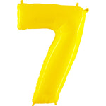 Number 7 - Yellow 40″ Balloon