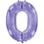 Number 0 - Lilac Purple 42″ Balloon