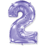 Number 2 - Lilac Purple 42″ Balloon