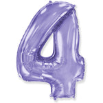 Number 4 - Lilac Purple 42″ Balloon